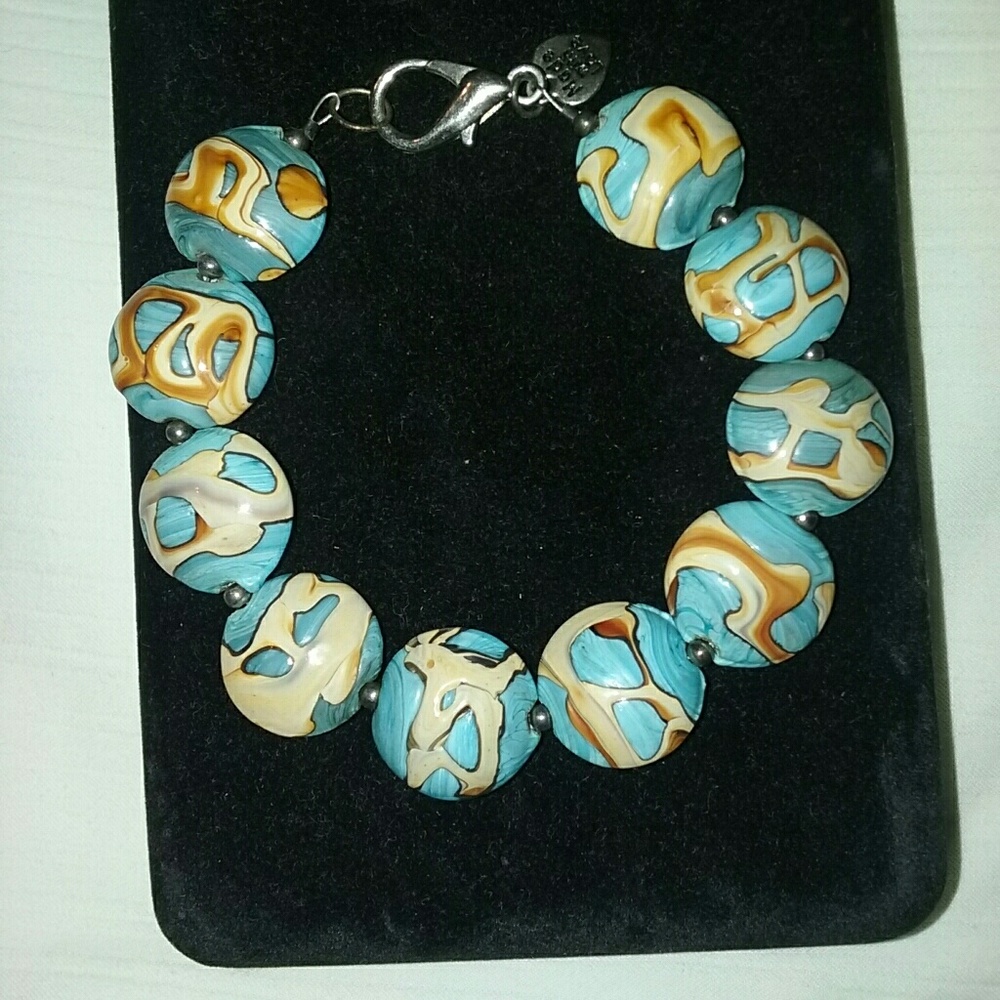 Hand Crafted Ceramic Bead Bracelet