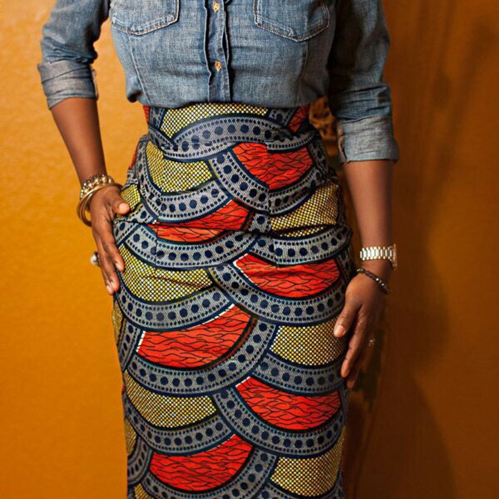 African Tribal Print pencil skirt 🎀🎀🎀