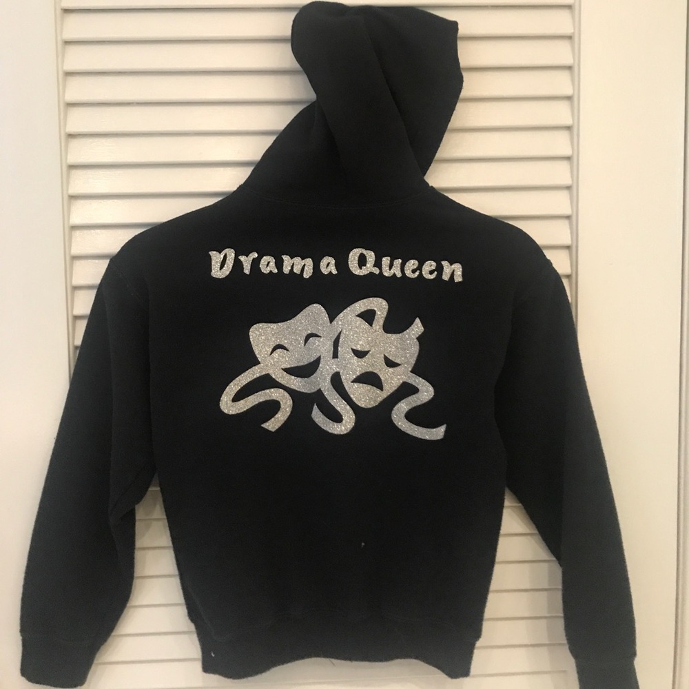 Drama queen girls hoodie. FREE personalization