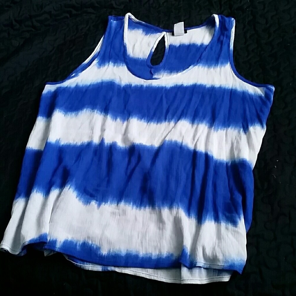 Zenobia Brand Tie Dye Top Size 1X