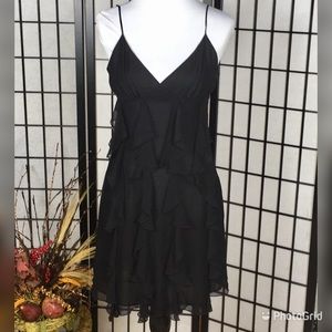 Forever 21 100% Silk Black Dress L junior