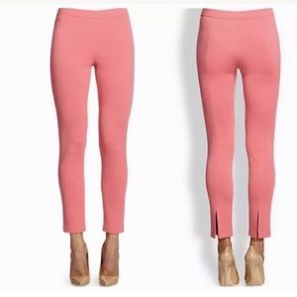 St. John Alexa Pants w/ back slits in Pink Size 14