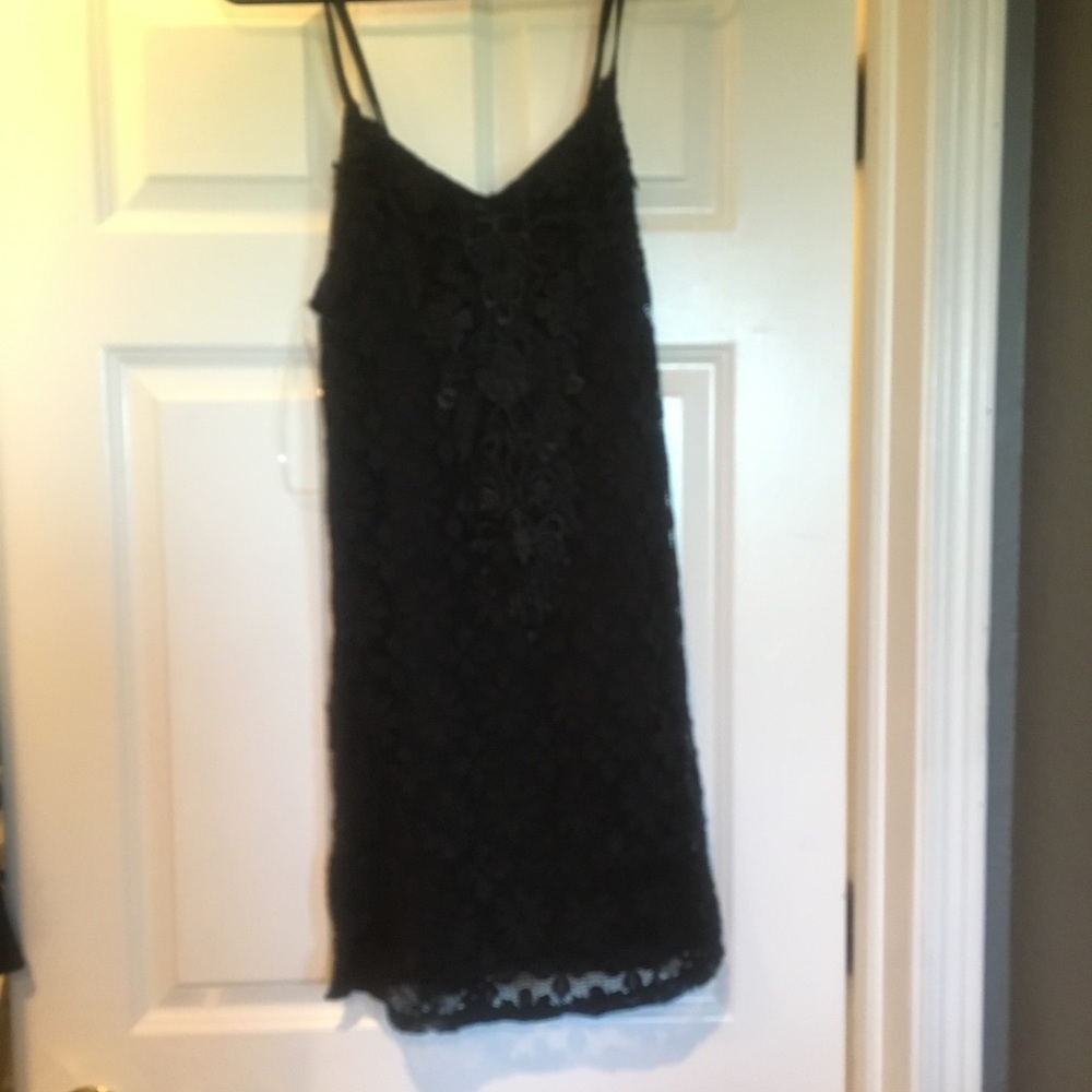 Black lace dress