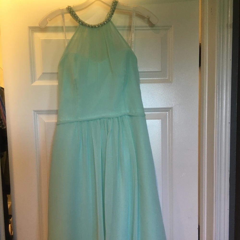 David’s Bridal Bridesmaids Dress Mint