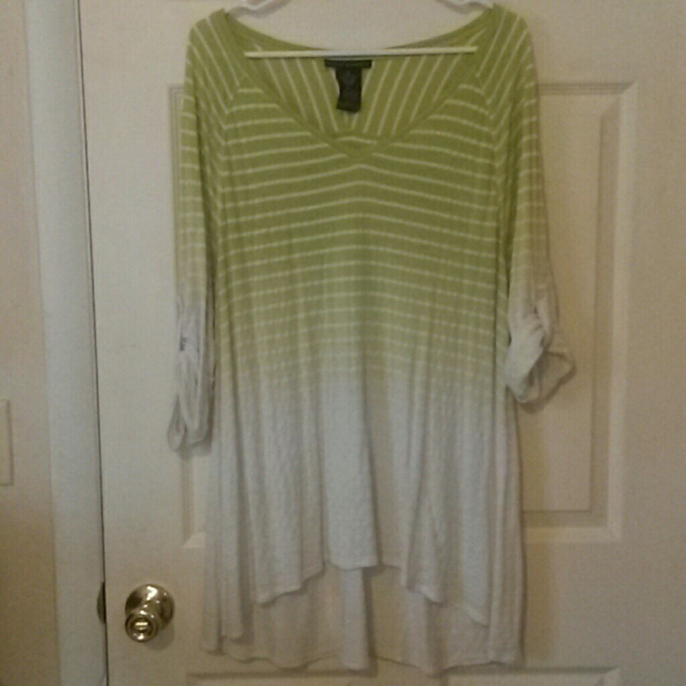 Striped Ombre Shark-Bite Top