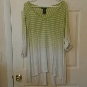 Striped Ombre Shark-Bite Top