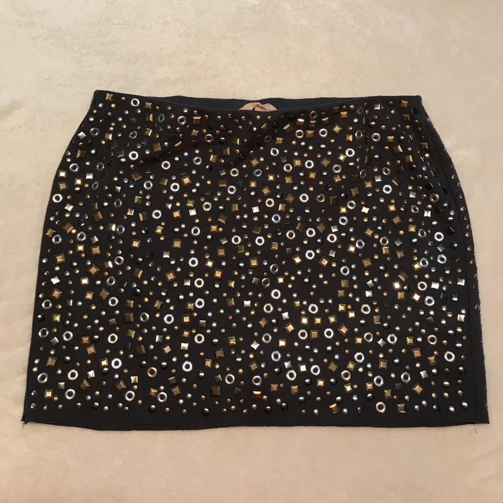 Bailey 44 All Over Studded Neurosis mini skirt - Picture 3 of 6