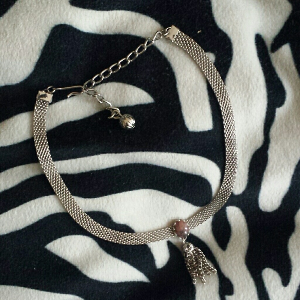 Silver Plated Choker Necklace