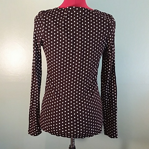♥ NEW Old Navy Henley polka dot top shirt 2/$25 ♥ - Picture 4 of 8