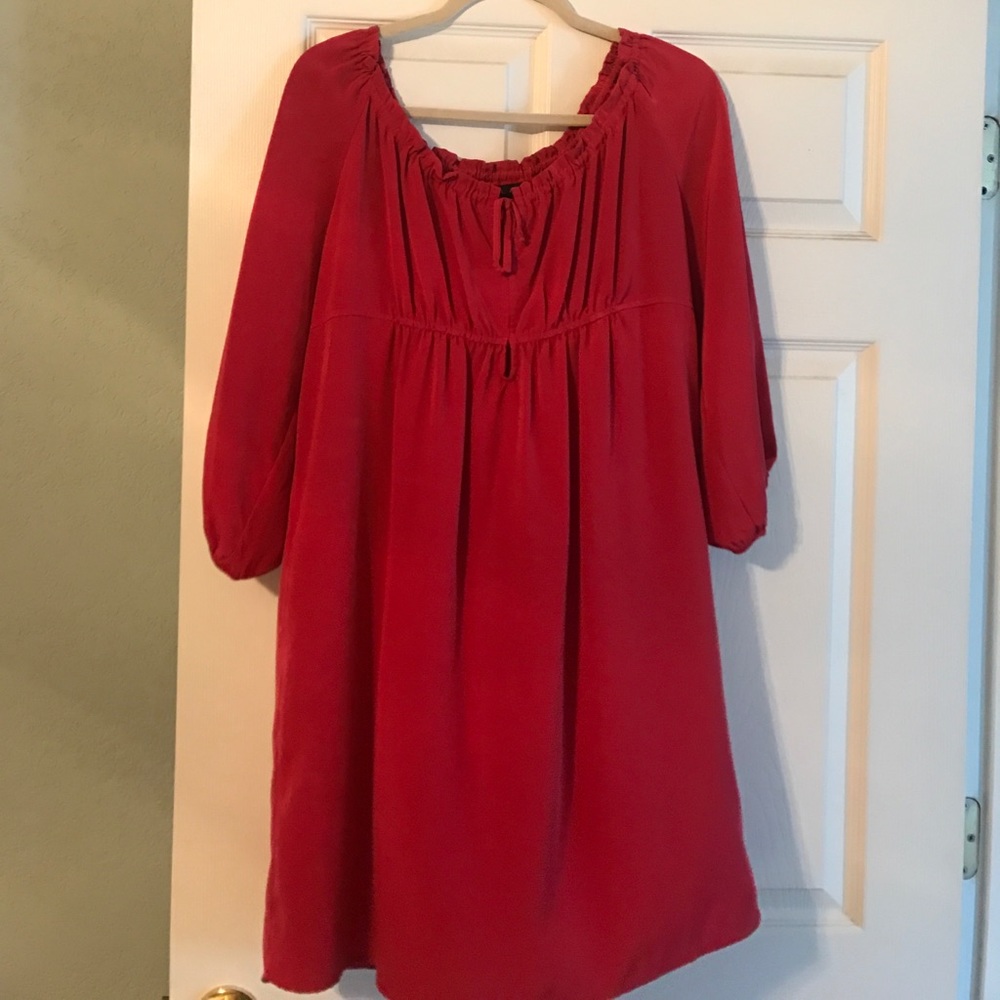 Cherry red babydoll dress