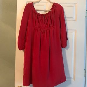 Cherry red babydoll dress