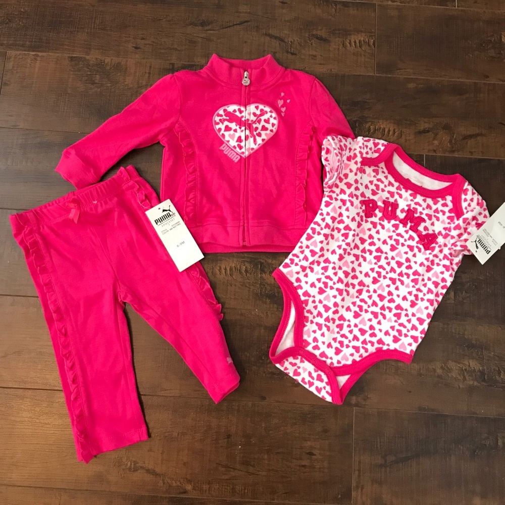 NWT baby girl Puma outfit
