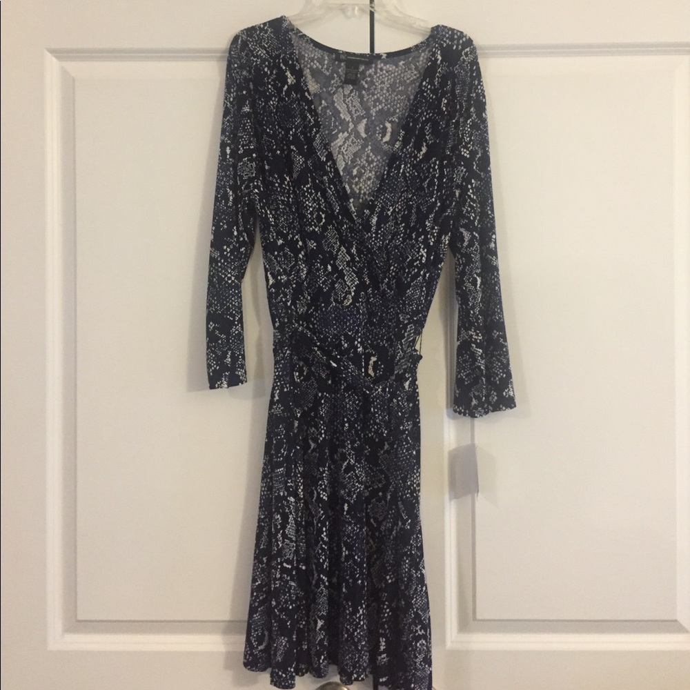 INC Dress - NWT  Navy & White