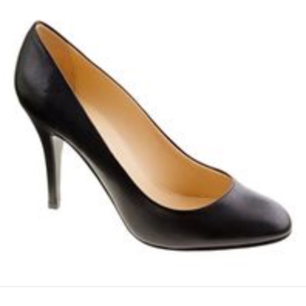 J. Crew Mona pumps in black leather