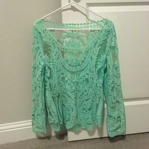 Long Sleeve Lace Top