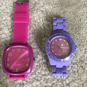 Jelly Quartz watch and regular jelly watch