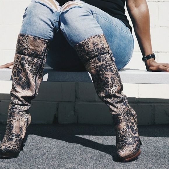 Leopard Knee Boot - Picture 8 of 8