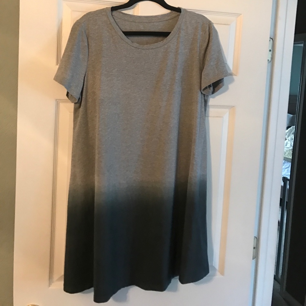 Ombré cotton dress