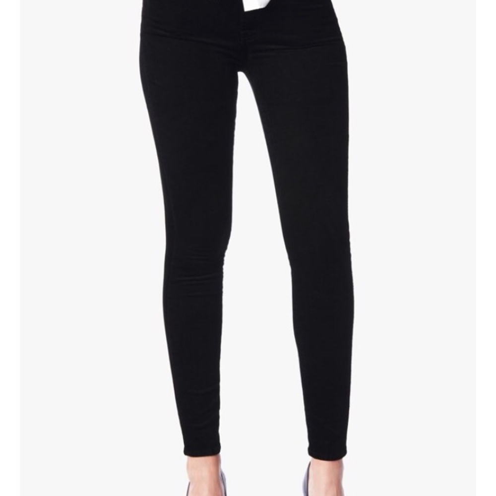 7 for All ManKind Skinny in Black Cord Jean