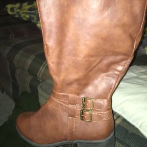 Fall over knee boots