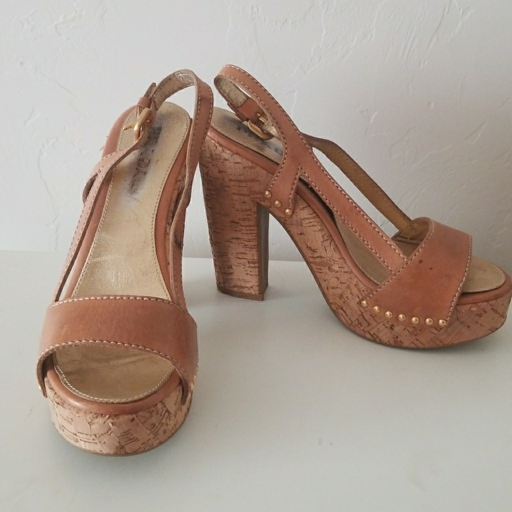 Prada cork wedges