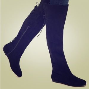 Kymberli faux suede over the knee boot  size 6.5