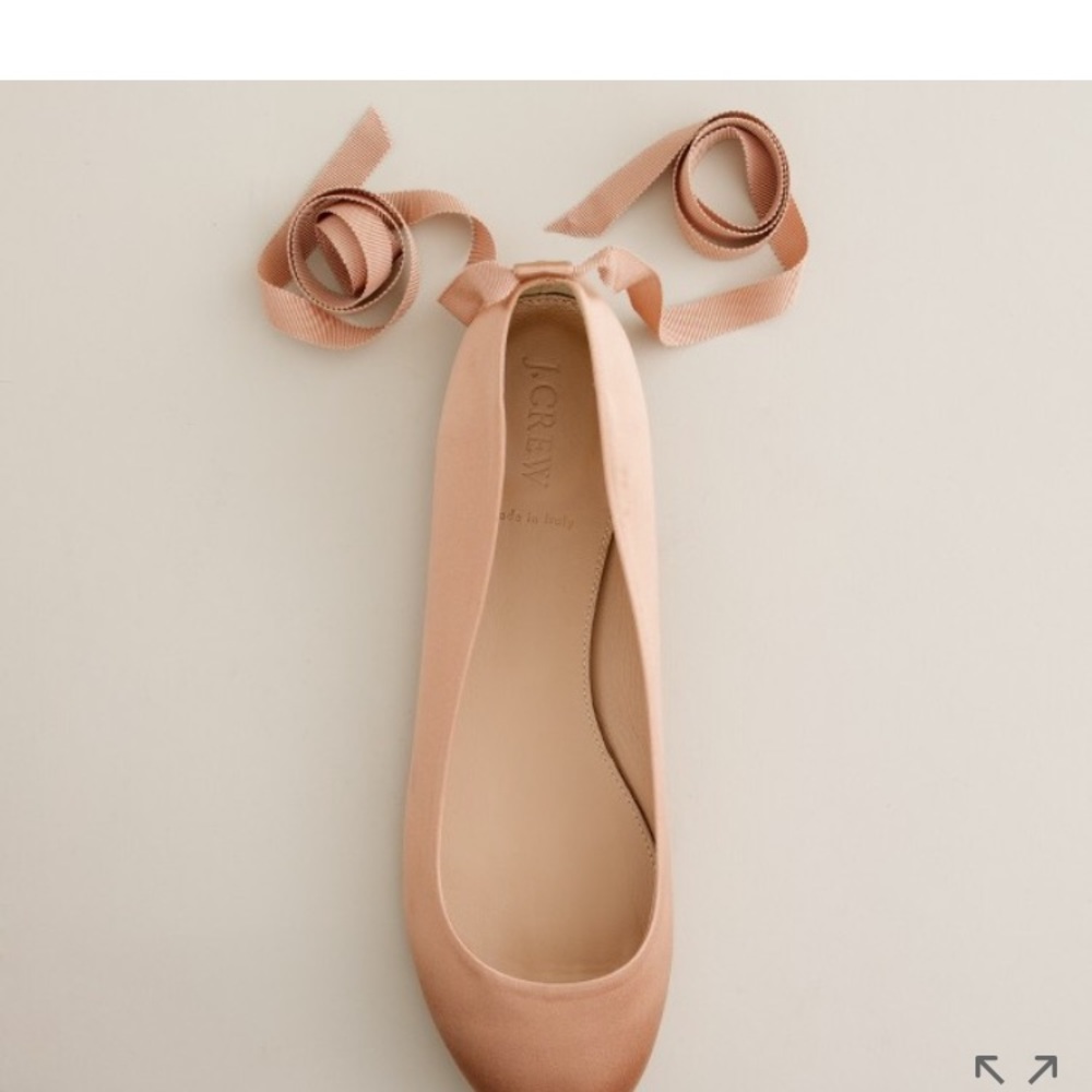 J. Crew Paulina ankle-tie ballet flats