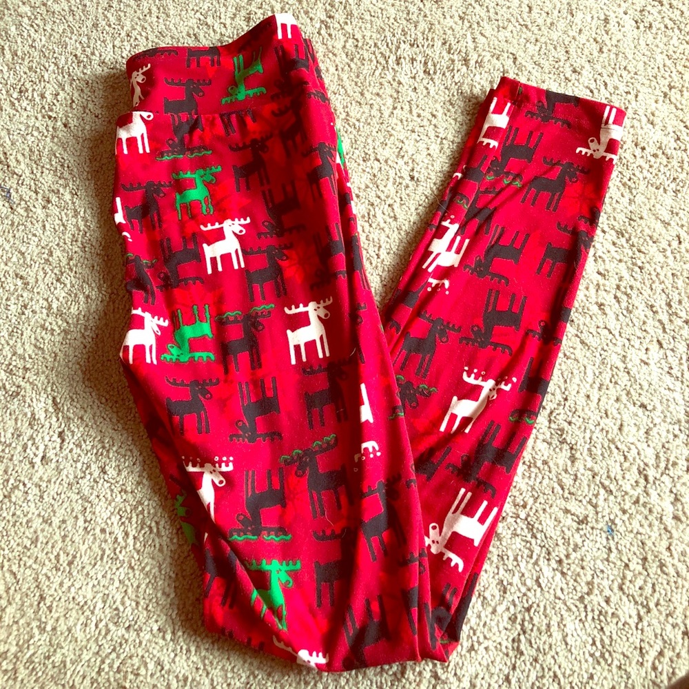 NWOT OS Christmas leggings
