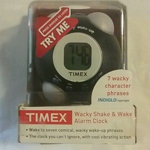 Timex wacky shake & wake alarm clock