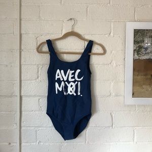Aila Blue One Piece NWOT