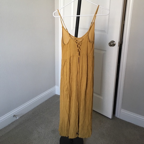 Lace Up Back Midi Dress - Picture 3 of 4