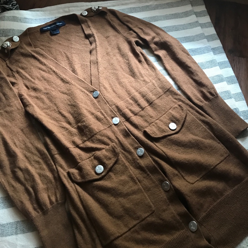 French Connection Cardigan with anchor detail