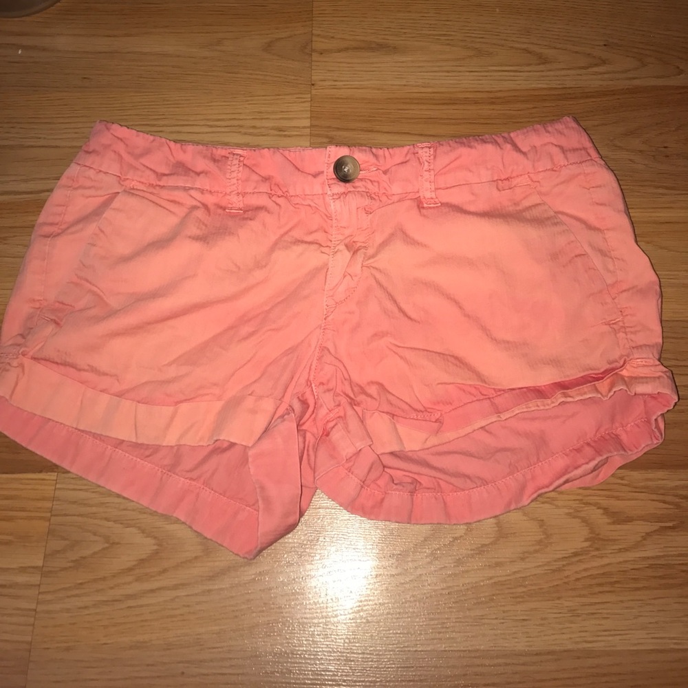 Coral American Eagle Shorts