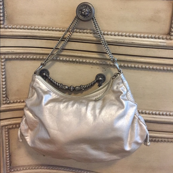 Banana Republic light gold metallic purse - Picture 1 of 5