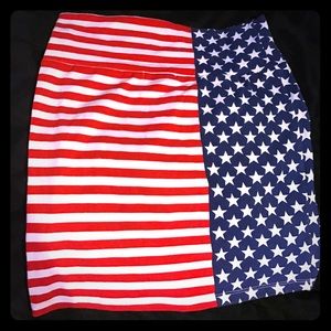 American Flag Mini Skirt