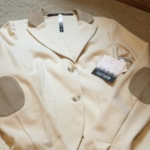 Kensie Jacket with elbow pads NWT