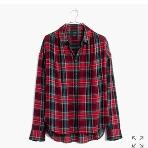 NWT Madewell Central Plaid Shirt
