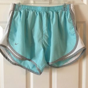 Light blue Nike Dri-Fit shorts