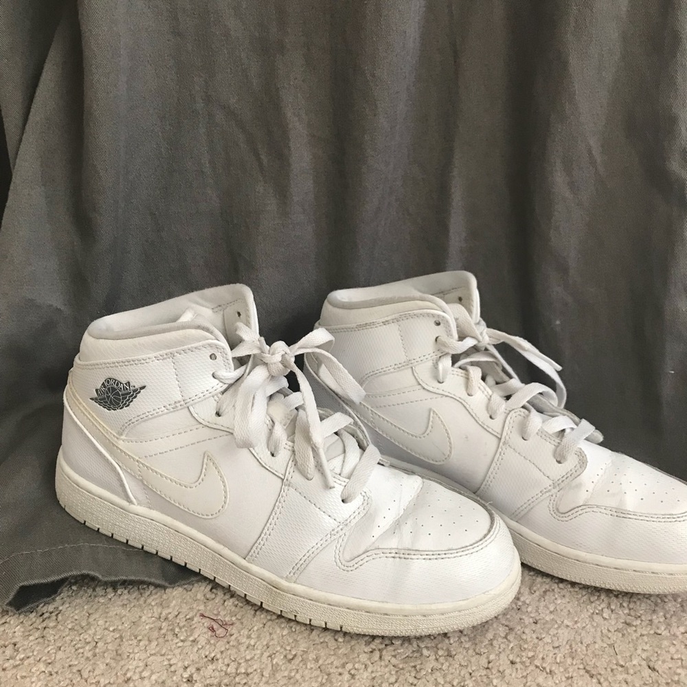 All White Air Jordans