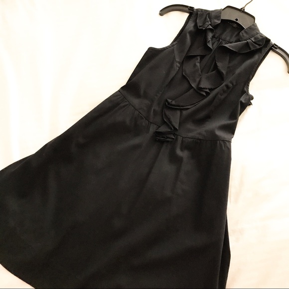 Express Dresses & Skirts - Express black ruffle a-line dress
