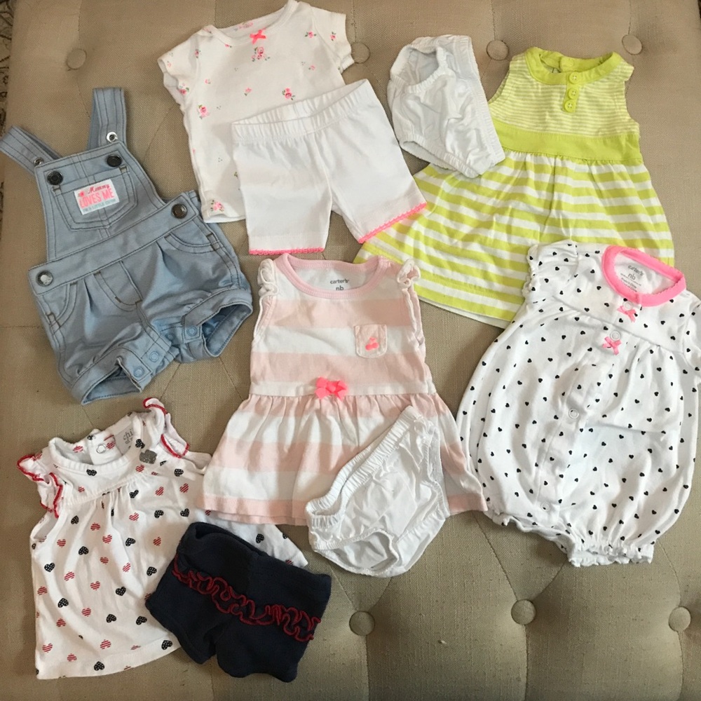 **SOLD**Newborn Summer clothes bundle