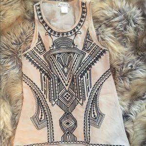 HOLIDAY SALE GATSBY POLYESTER TOP - ART DECO