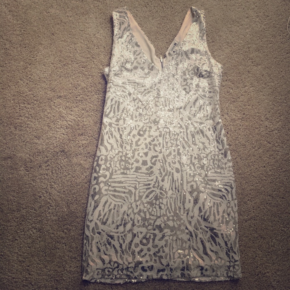 Sequin Leopard Print Dress