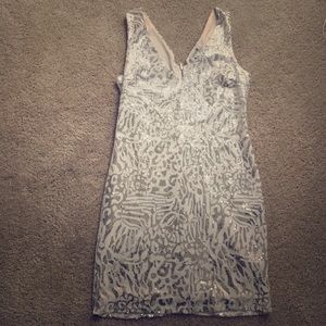 Sequin Leopard Print Dress