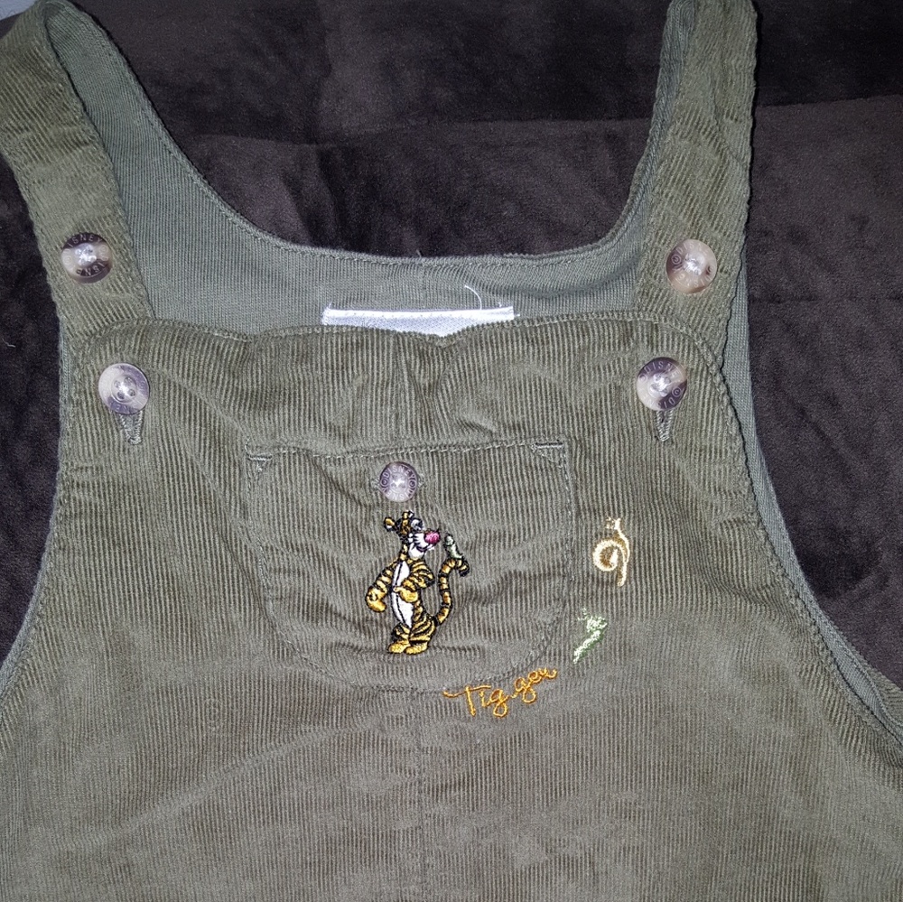 Disney Tigger Lined Corduroy Overalls, Size 24 M.