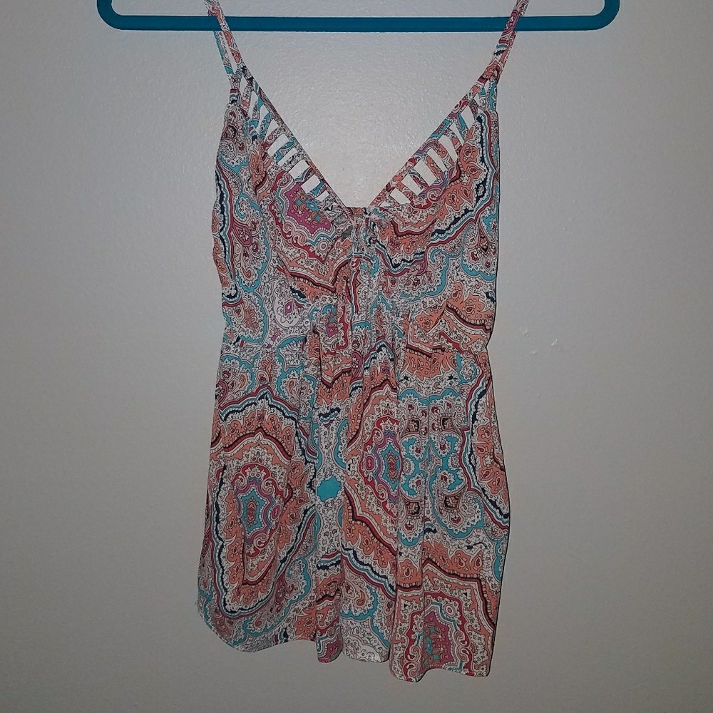 Paisley baby doll tank