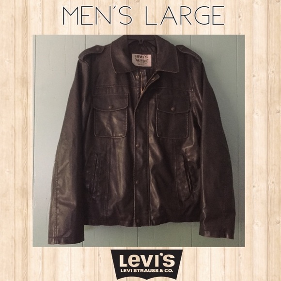 levi strauss leather jacket mens