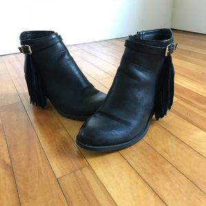 Fringe Ankle Boots