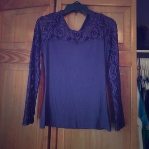 Lace Purple Top