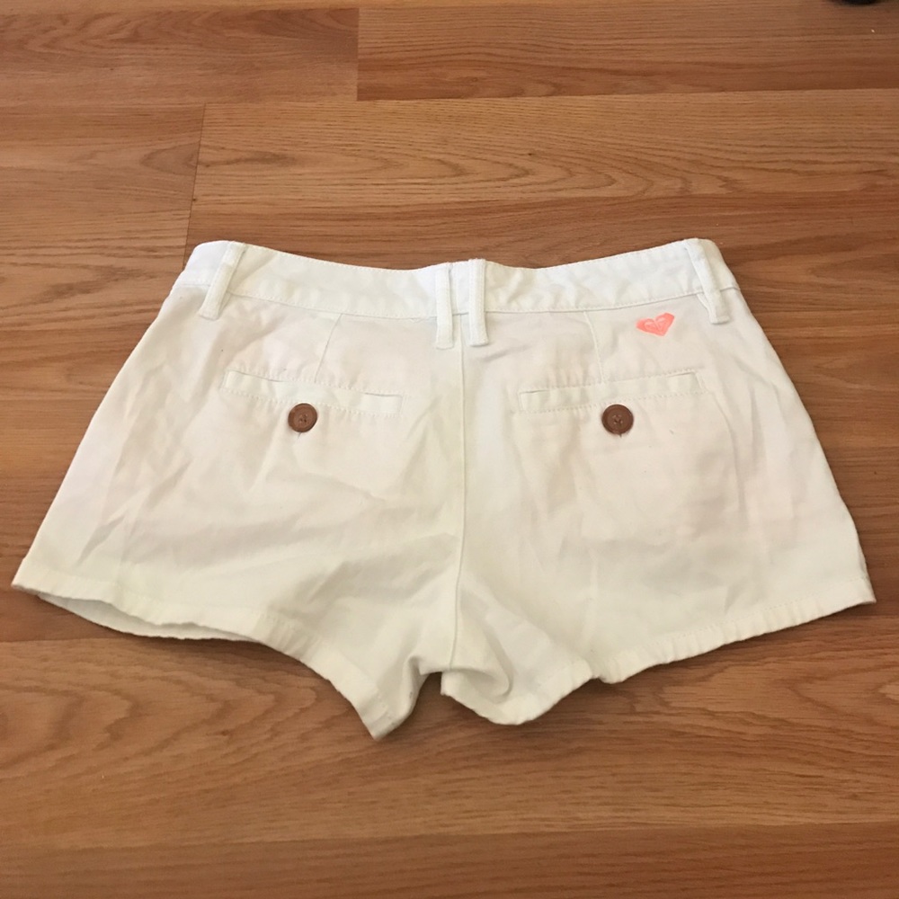 White Roxy Shorts - Picture 2 of 3